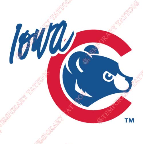 Iowa Cubs Customize Temporary Tattoos Stickers NO.8168